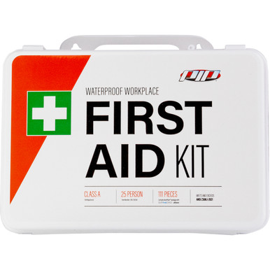 PIP ANSI Class A Waterproof First Aid Kit - 25 Person, KIT, White 299-21025A