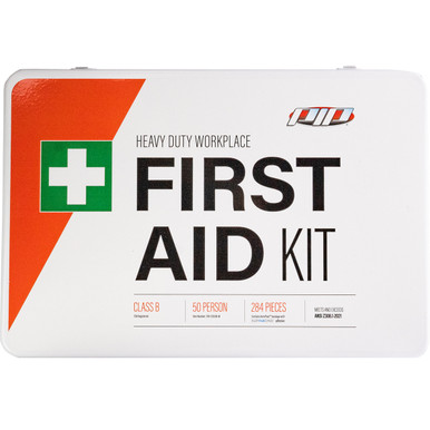 PIP ANSI Class B Metal First Aid Kit - 50 Person, KIT, White 299-21050B-M
