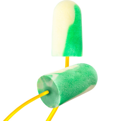Mega Bullet BioSoft Disposable Bio-Based Corded Foam Ear Plug with BioSoft Technology - NRR 32, OS, Multi BSF-30