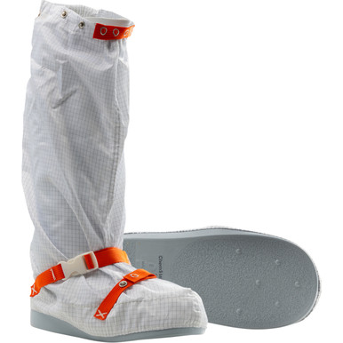 Uniform Technology DISCTEK 5.0 ISO 6 (CLASS 1000) REUSABLE BOOT, XS, White CBP93-88WH-XS