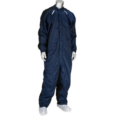 Uniform Technology Auto Grid Paint Powder Coating Coverall, 2XL, Navy CCNCHR-62NV-2XL