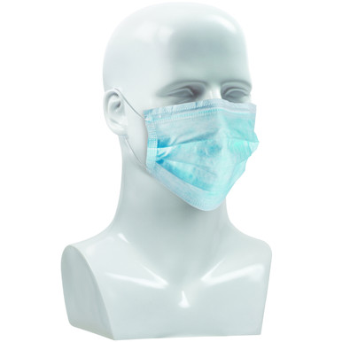 Uniform Technology Disposable Face Mask - 50 Pack, OS, Light Blue CDTAPOFM-BL-O/S