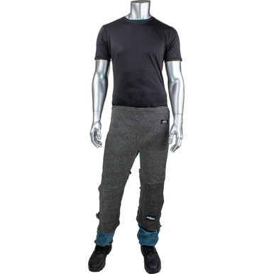 Kut Gard ATA PreventWear ATA Blended Cut Resistant Chaps with Reinforcement and Adjustable Straps, 38", Dark Gray CHAPS-2.5-38