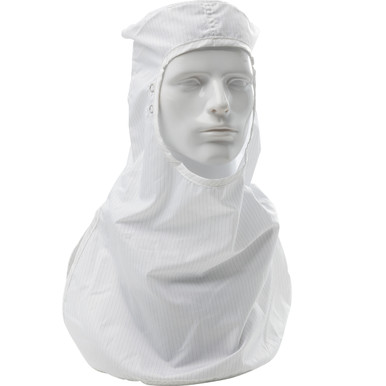 Uniform Technology Maxima ESD ISO 4 (CLASS 10) Cleanroom Hood, XL, White CHPO-68WH-XL