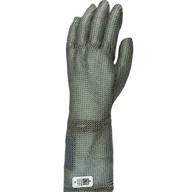 US Mesh Stainless Steel Mesh Glove with Coil Spring Closure Mid-Length, L USM-1367-L