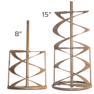 Mixing Paddle, Half batch mix, 27" long, 9" helix (For MEGA HIPPO PMH 80) TW225