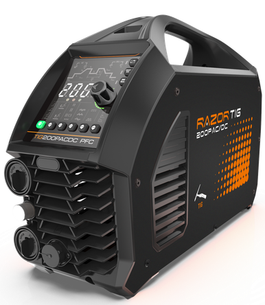Razor Tig 200 Amp Dual Voltage Digital Ac/Dc Pulse Tig Inverter C/W Tig Torch & Regulator JRW200PAC/DCdi
