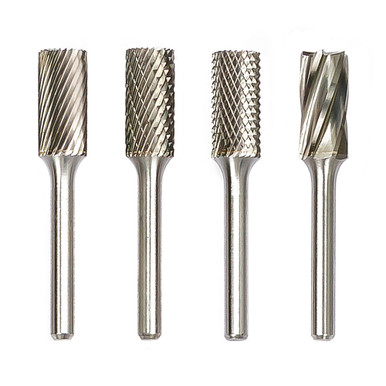 SB3DC Cylindrical Double & End Cut Burr 3/8" x 3/4"(2-1/2"OAL)1/4" shank SB3DC