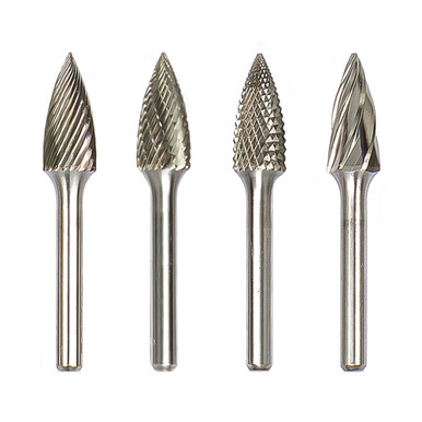 SG6DC Pointed Tree Shape Double Cut Burr 5/8" x 1"(2-3/4"OAL)1/4" shank SG6DC