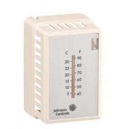 Johnson Controls T-4002-2130 Vertical Brass Cover With Thermometer