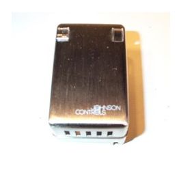Johnson Controls T-4506-2002 Metal Cover Vertical Dual Window Nickel