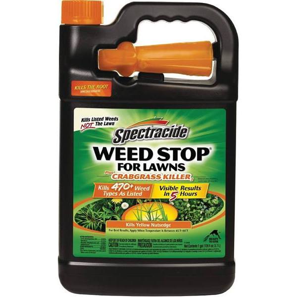 Spectracide Weed Stop For Lawns 128 Oz Ready-To-Use Weed Plus Crabgrass Killer