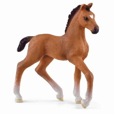 Oldenburg Brown & White Foal Toy Animal Figure, Ages 3 & Up