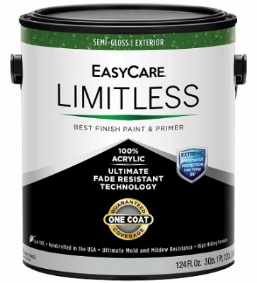 Limitless WeatherAll Exterior House Paint & Primer, Tudor Brown Semi-Gloss Acrylic Latex, 1 Gallon