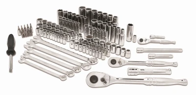 118-Pc. Mechanics SAE/Metric Socket Tool Set, 1/4, 3/8 & 1/2 In. Drive