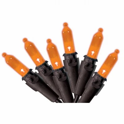 Halloween 100-Ct. Mini LED String Lights, Orange