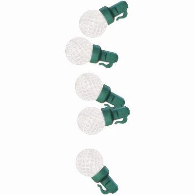 Christmas Pro-Series G30 Faceted Micro String Lights, Pure White, 50 Lights