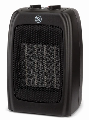 Portable Ceramic Space Heater, 2 Settings, Black