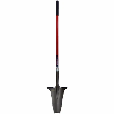 XL Garden Shovel with V‑Blade and Root‑Cutting Teeth