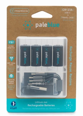 Rechargeable CR123A Batteries, 4-Pk.