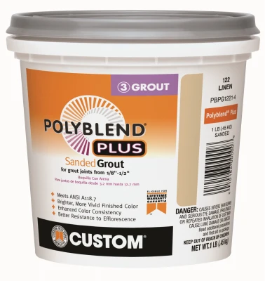 PolyBlend Plus Sanded Grout, Linen Color, 1 Lb.