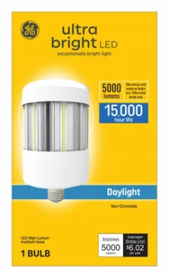 LED/HID Ultra Bright Light Bulb, Daylight, Cobb Retrofit, Medium Base, 50 Watts