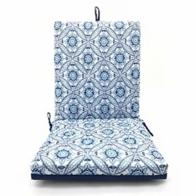 Patio Seat Cushion, Blue Medal, 44 x 21 x 4 In.