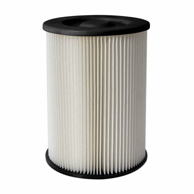 Standard Wet/Dry Vac Cartridge Filter & Retainer, Fits 9-16 Gallon Rigid