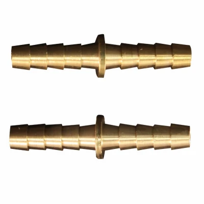 Hose Mender Compressor Fitting, Brass, 1/4 In. ID, 2-Pk.