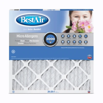20x20 x 1 In. MERV13 Furnace Filter, 90 Days