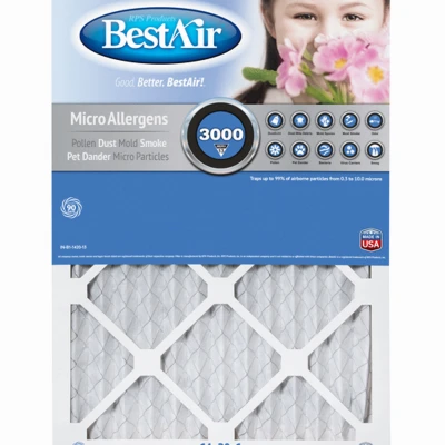 14x20 x 1 In. MERV13 Furnace Filter, 90 Days