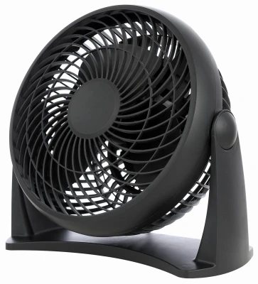 Personal Turbo Fan, 3 Speeds, Black, 8 In.