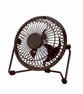 High Velocity Personal Fan, Plug or USB Powered, 4 In.