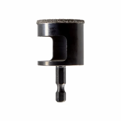 Diamond Grit Arbored Hole Saw, 1-1/4 In
