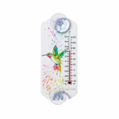 Hummingbird Thermometer, Suction Cup Mount