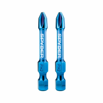 PH2 Phillips Impact Driver Bits, 2 In., 2-Pk.