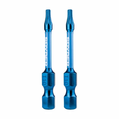 T10 Torx Impact Driver Bits, 2 In., 2-Pk.