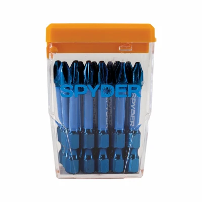 PH2 Mach-Blue Phillips Impact Driver Bits, 2 In., 15-Pk. Case