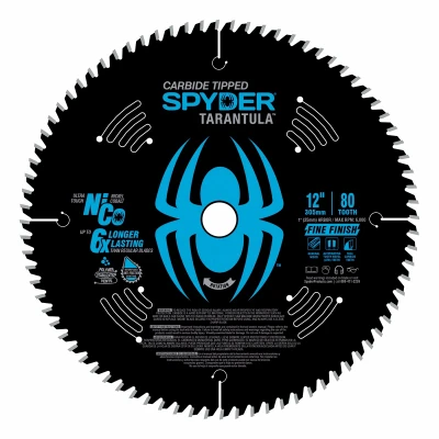 Tarantula Ultra Fine Finish Circular Saw Blade, 80-Tooth, 12 In.