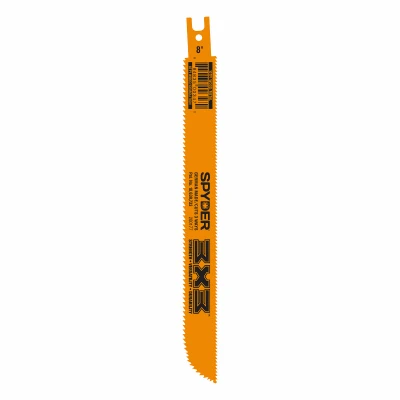 3X3 Double-Sided Reciprocating Saw Blade, Bi-Metal, 6/10 TPI, 8 In.