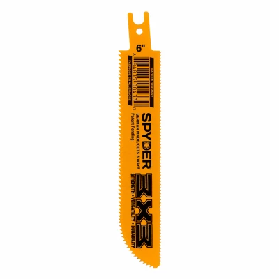 3X3 Double-Sided Reciprocating Saw Blade, Bi-Metal, 10/14 TPI, 6 In.