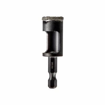 Diamond Grit Arbored Hole Saw, 5/8 In