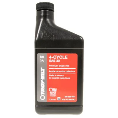 Troy-Bilt Premium 4‑Cycle SAE 30 Engine Oil – 15 oz (490‑000‑Y041)