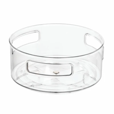 Clarity Turntable Organizer, Clear, 9 In.