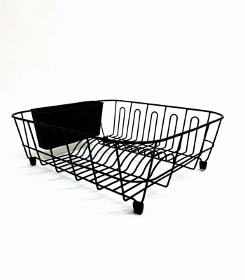Dish Drainer, Black, 17.5 x 14 In.