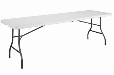 8-Ft. Folding Table, White Resin Top, 30 x 96 In.
