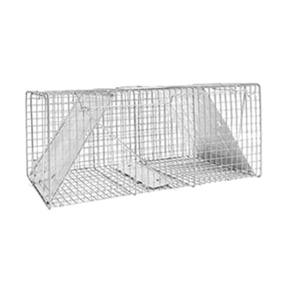 2 Door Live Animal Cage Trap, Large, 10.75 x 12 x 36 In.