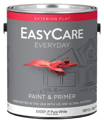 Everyday Exterior Latex Paint, Flat, Pastel Base, Gallon