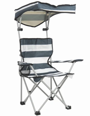 Camp & Go Kids Shade Chair, Grey & White