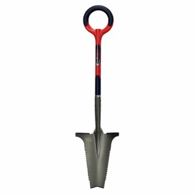 Root Slayer Root Cutting Transplant Shovel, Inverted V Cutting Blade, O-Handle Grip